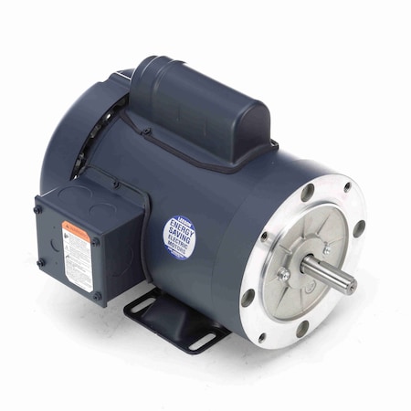 Leeson General Purpose Motor, 1 HP, 1 Ph, 60 Hz, 115/208-230 V, 1800 RPM, 56C Frame, TEFC 110908.00